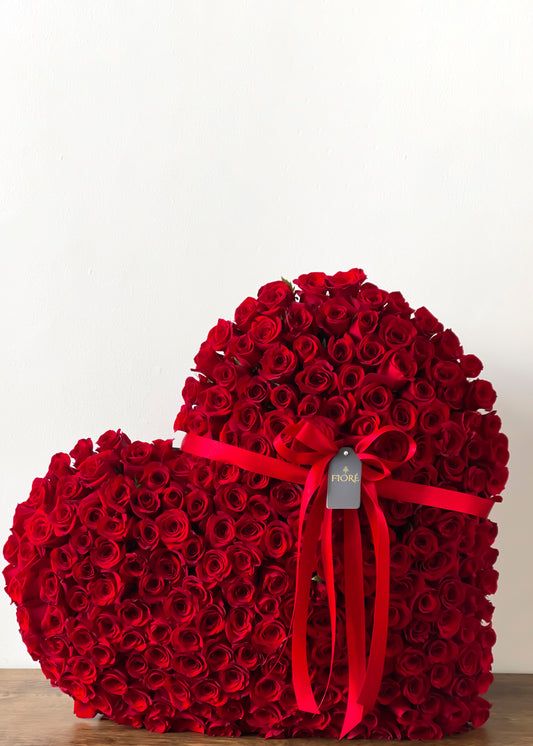 Corazón Love 300 rosas