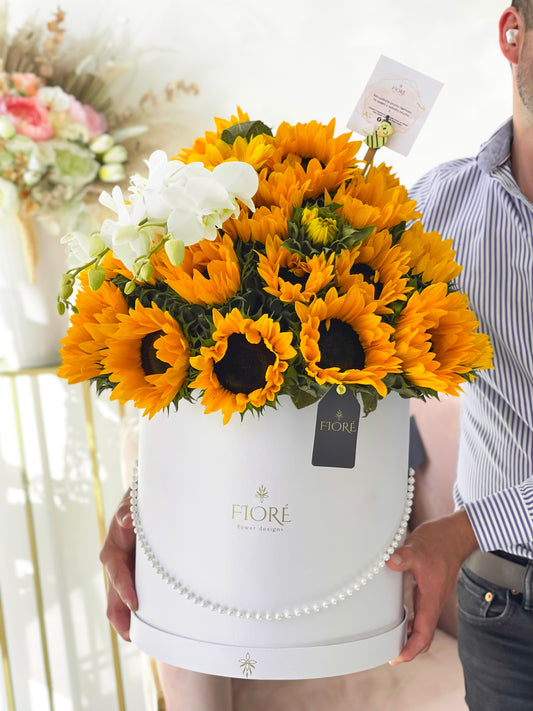 Sunflowers in the big box