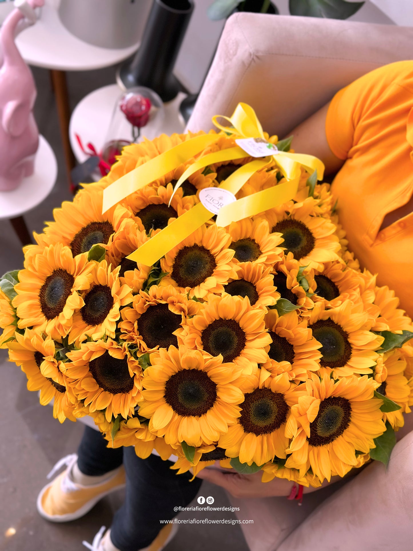 Corazón de Girasoles