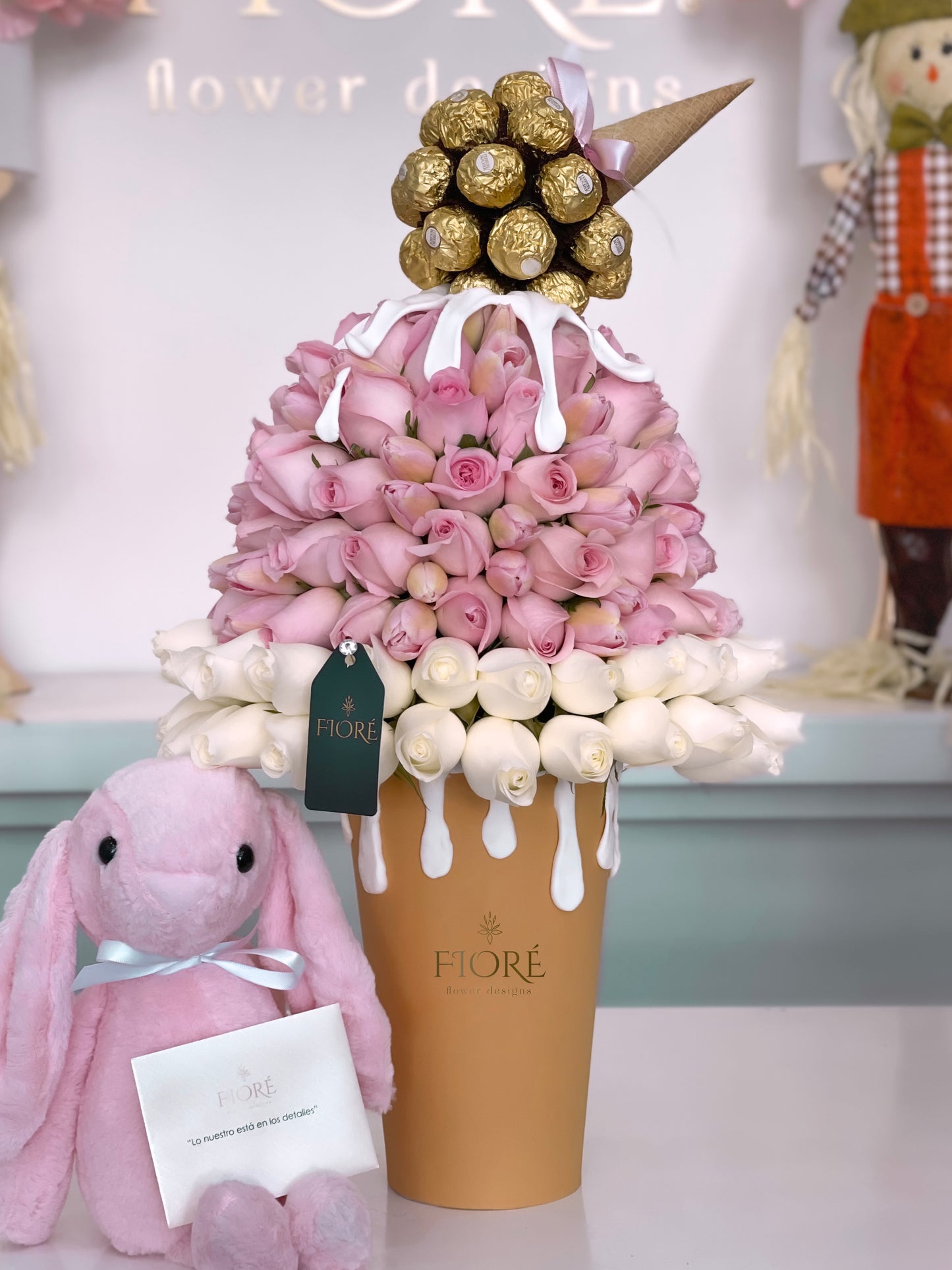 Ice Cram Pink+Tulips Jumbo