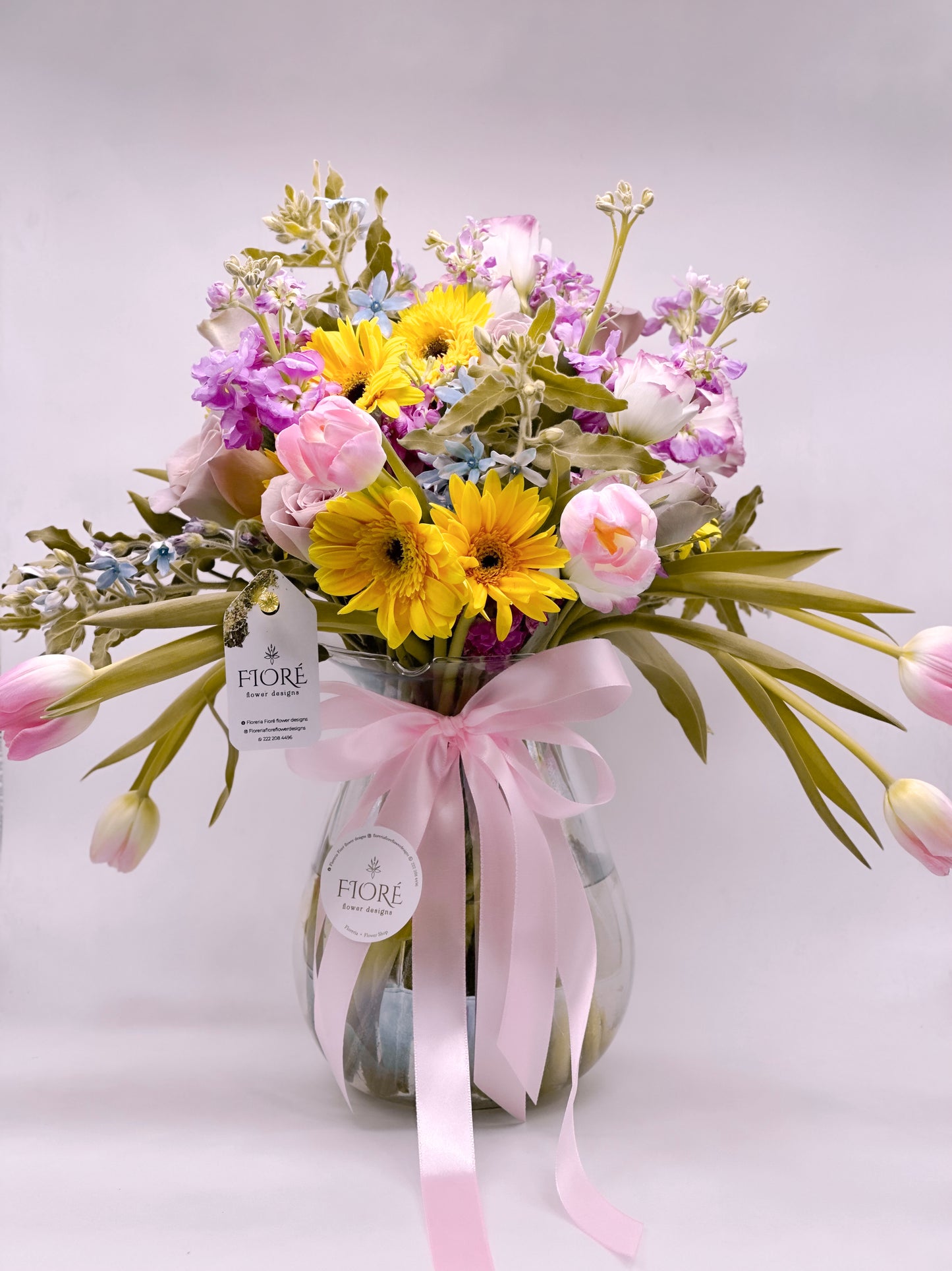 Jardin Floral FFD  en Vase de Cristal